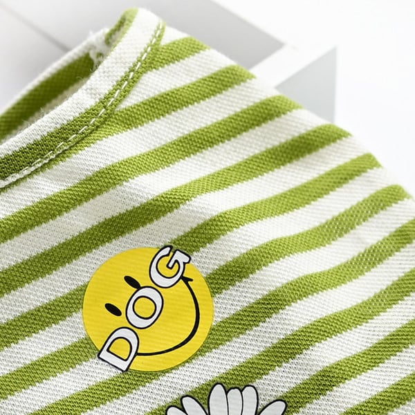 Lilletrükiga triibuline pluus koertele