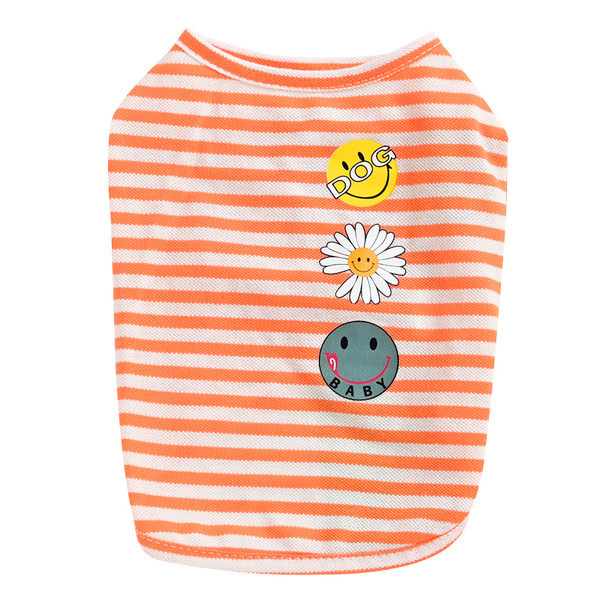 Lilletrükiga triibuline pluus koertele