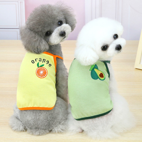 Värviliste tikanditega suvised koerariided