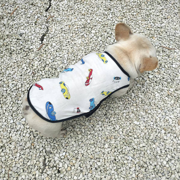 Vest koertele elastse külje ja trükiga