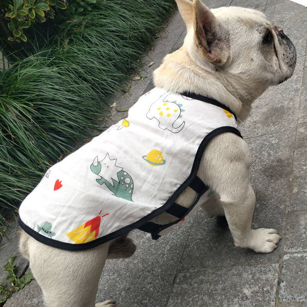 Vest koertele elastse külje ja trükiga