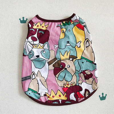 Moodne trükiga vest koertele