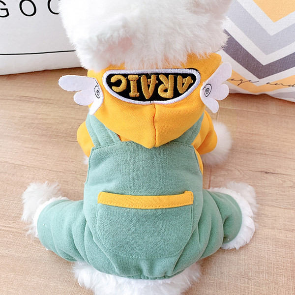 Moodne kapuutsiga ja taskuga jakk koertele