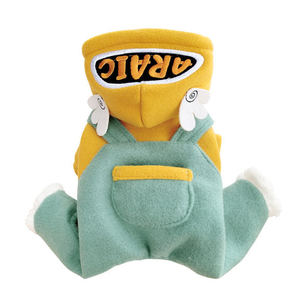 Moodne kapuutsiga ja taskuga jakk koertele