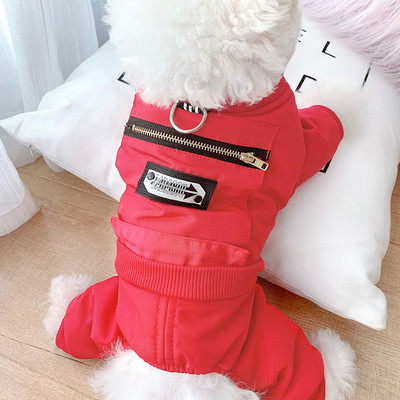 Kahes värvitoonis stiilne lukuga jakk koertele