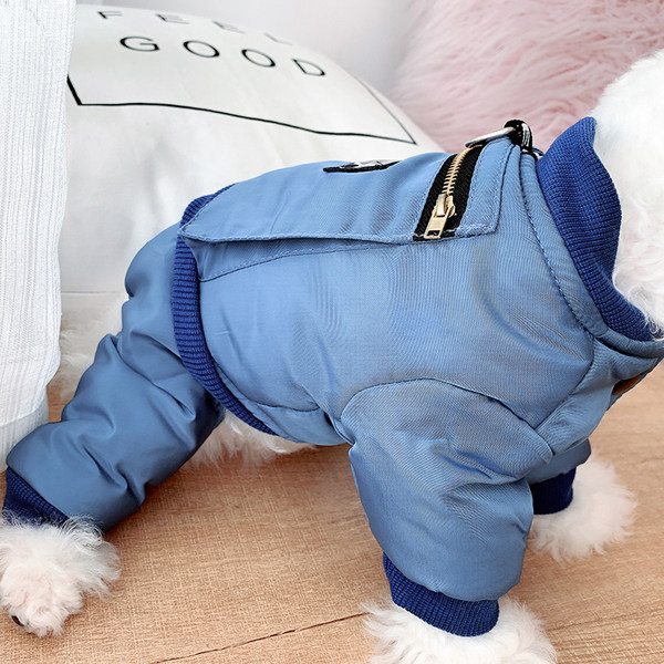 Kahes värvitoonis stiilne lukuga jakk koertele