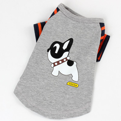 Moodne aplikatsiooniga pluus koertele kahes mudelis