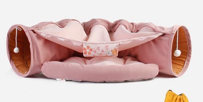 Katės tunelis su kačių lova