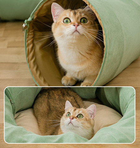 Katės apvali lova – kelių spalvų