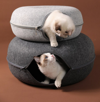 Στρογγυλό τούνελ γάτας με φερμουάρ