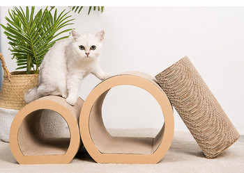 Σετ τριών γρατσουνιών για γάτες από κυματοειδές χαρτί