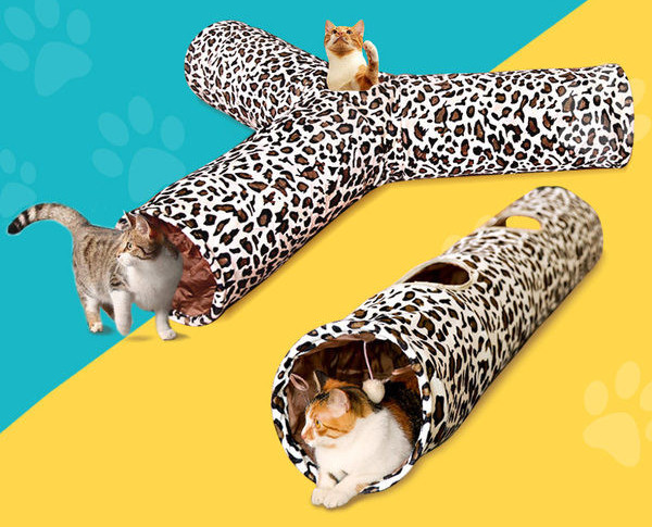 Leopardimustriga kassitunnel
