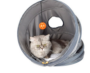 Tekstiilist kassitunnel magamiseks ja mängimiseks