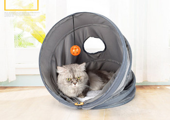 Υφασμάτινο τούνελ γάτας για ύπνο και παιχνίδι