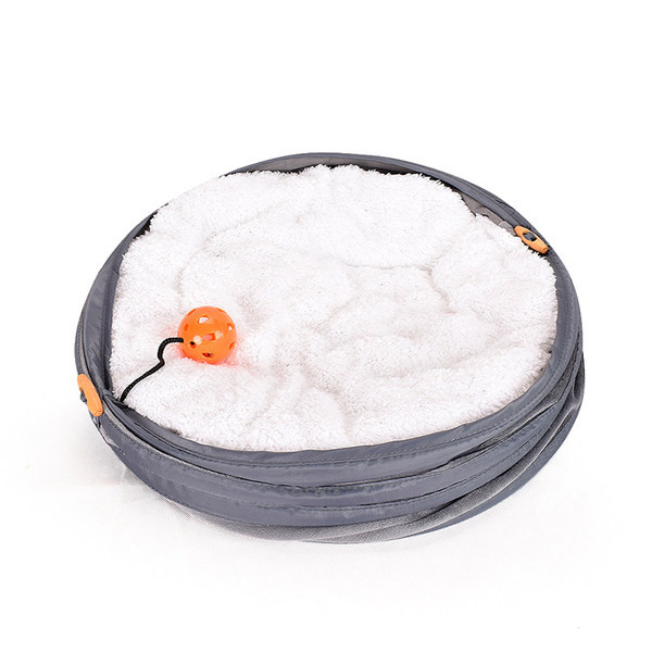 Tekstiilist kassitunnel magamiseks ja mängimiseks