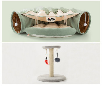 Τούνελ παιχνιδιών για γάτες - πολλά μοντέλα