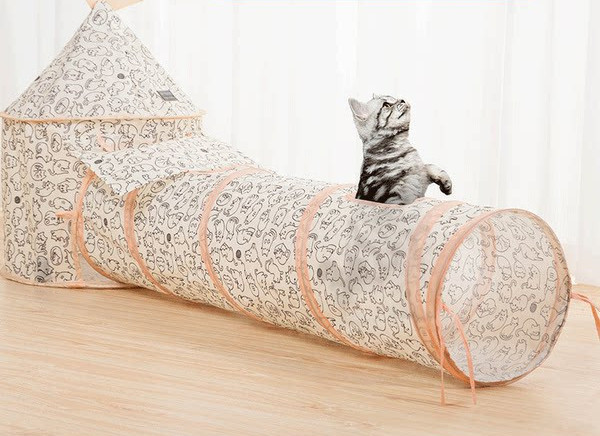 Katės žaidimo tunelis – keli modeliai