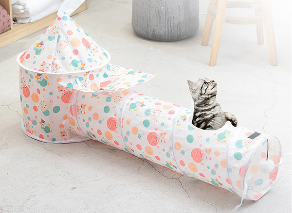 Katės žaidimo tunelis – keli modeliai