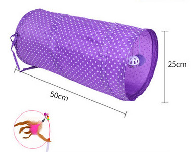 Kassi tekstiilist tunnel mängimiseks