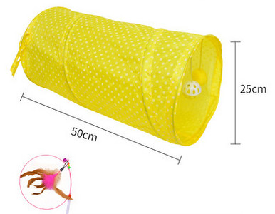 Kassi tekstiilist tunnel mängimiseks