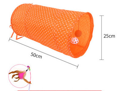 Kassi tekstiilist tunnel mängimiseks