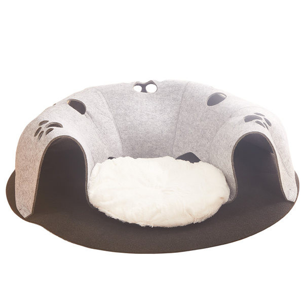 Tunel și pat pentru pisici - 2 în 1