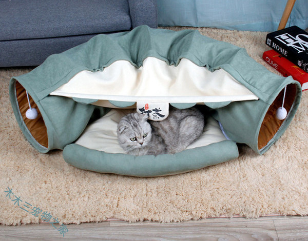 Tunel pentru pisici / pat de joacă