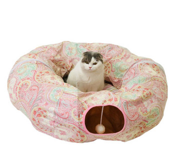 Τούνελ για γάτες με κρεβάτι και μενταγιόν σε διάφορα μοντέλα