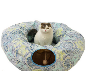 Τούνελ για γάτες με κρεβάτι και μενταγιόν σε διάφορα μοντέλα