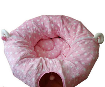 Τούνελ για γάτες με κρεβάτι και μενταγιόν σε διάφορα μοντέλα