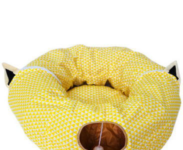 Τούνελ για γάτες με κρεβάτι και μενταγιόν σε διάφορα μοντέλα