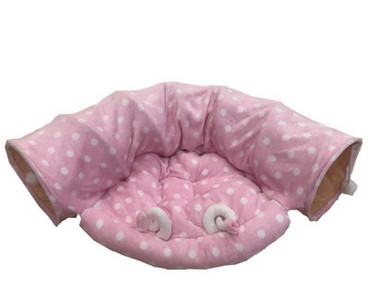 Τούνελ για γάτες με κρεβάτι και μενταγιόν σε διάφορα μοντέλα