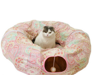 Τούνελ για γάτες με κρεβάτι και μενταγιόν σε διάφορα μοντέλα