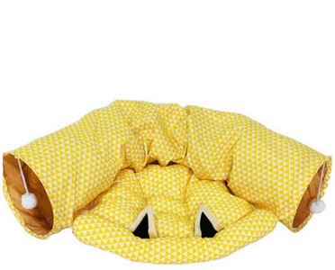 Τούνελ για γάτες με κρεβάτι και μενταγιόν σε διάφορα μοντέλα