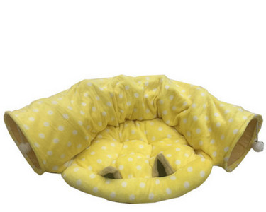 Τούνελ για γάτες με κρεβάτι και μενταγιόν σε διάφορα μοντέλα