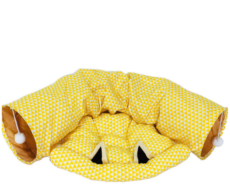 Τούνελ για γάτες με κρεβάτι και μενταγιόν σε διάφορα μοντέλα