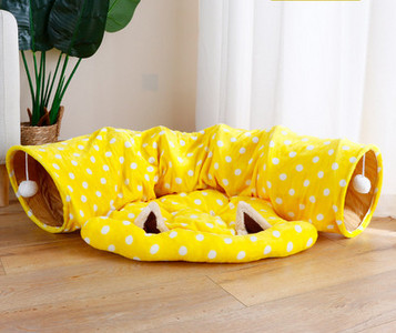 Κρεβάτι και τούνελ για γάτες - 2 σε 1