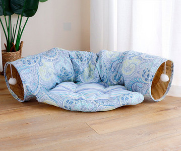 Κρεβάτι και τούνελ για γάτες - 2 σε 1