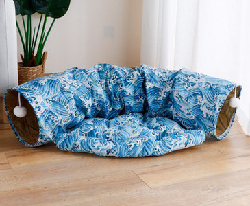 Κρεβάτι και τούνελ για γάτες - 2 σε 1