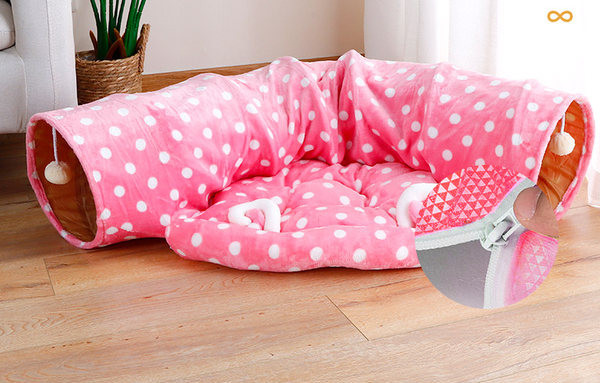 Κρεβάτι και τούνελ για γάτες - 2 σε 1