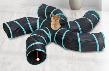 Παιχνίδι υφασμάτων για γάτες τύπου τούνελ - διαφορετικά μοντέλα