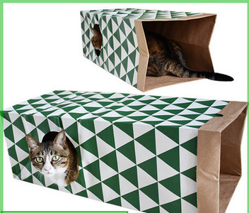 Τετράγωνο Τούνελ  παιχνίδι για γάτες