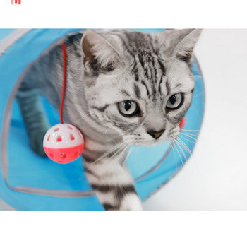 Παιχνίδι τούνελ με μενταγιόν για γάτες