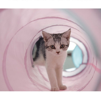 Παιχνίδι τούνελ με μενταγιόν για γάτες
