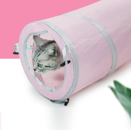 Παιχνίδι τούνελ με μενταγιόν για γάτες