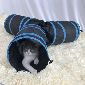 Тунел за котки в черен цвят 