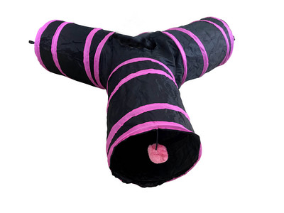 Τούνελ για γάτες σε μαύρο χρώμα