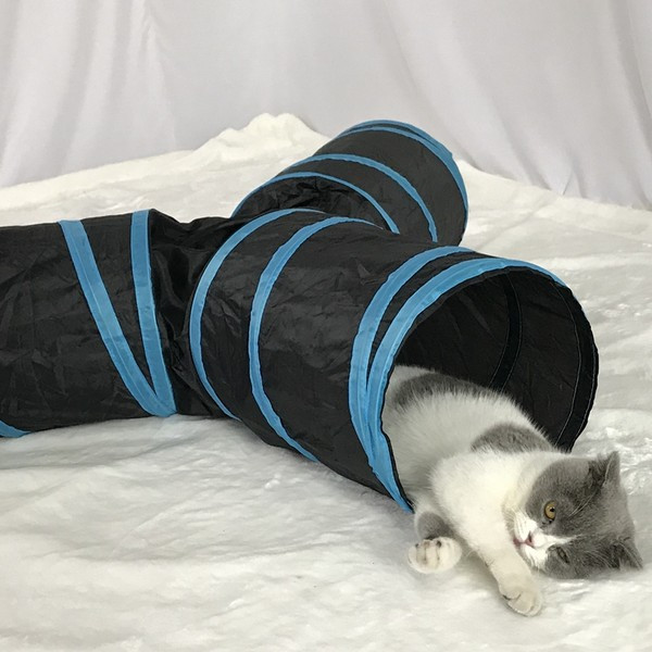 Τούνελ για γάτες σε μαύρο χρώμα