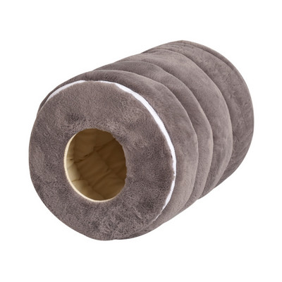 Tunel cald de pluș pentru pisicile care se joacă și dorm