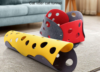 Φορητό τούνελ για παιχνίδι με γάτες